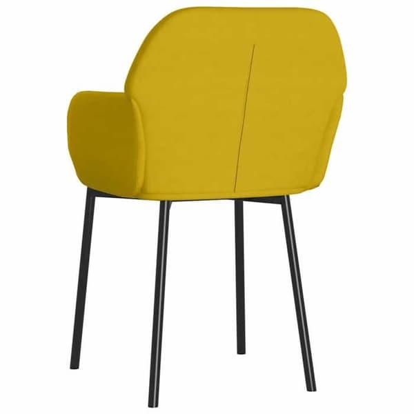 Maison Exclusive - Ruokatuolit 2 kpl Keltainen Sametti