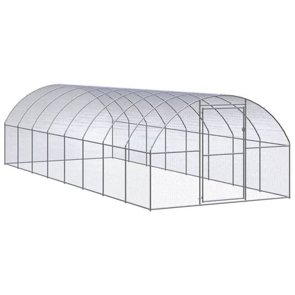 Maison Exclusive - Ulkokanala 3x8x2 m Galvanoitu teräs silver-