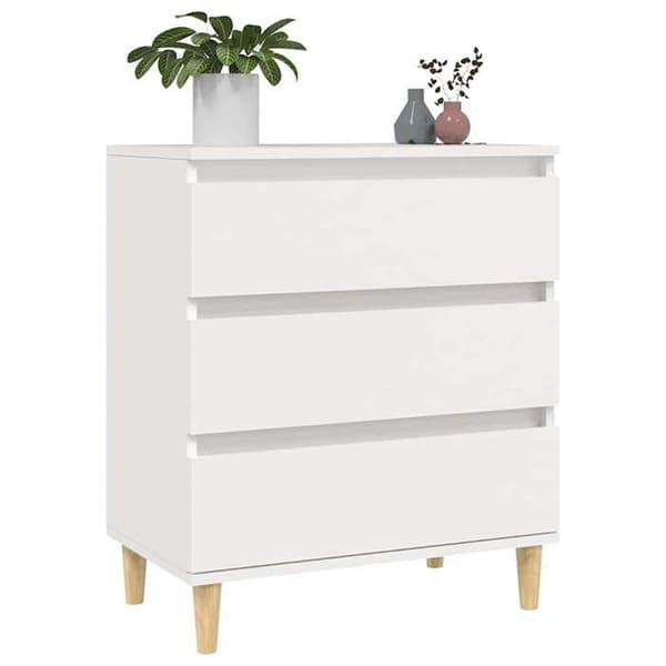 Maison Exclusive - Hvid Buffet 60x35x70 cm Ingeniørtræ