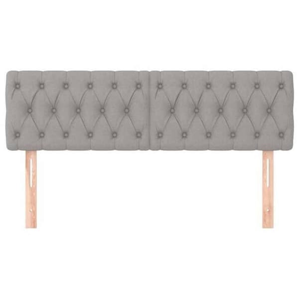 Maison Exclusive - Hovedgærder Lys grå 144x7x78/88 cm Stof
