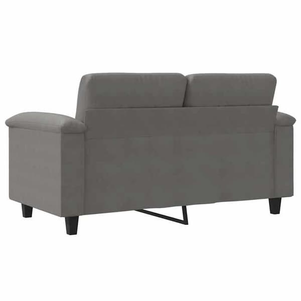 Maison Exclusive - Soffa 2-sits Grå mörk 120 cm Mikrofiber