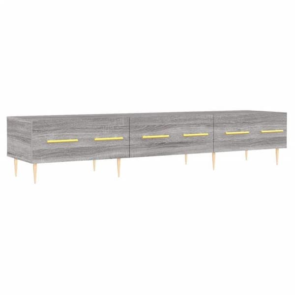 Maison Exclusive - TV-möbel sonoma grå 150x36x30 cm ingenjörsträ