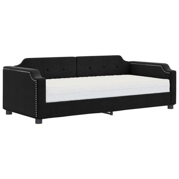 Maison Exclusive - Dagbed med sort madras 100x200 cm stof