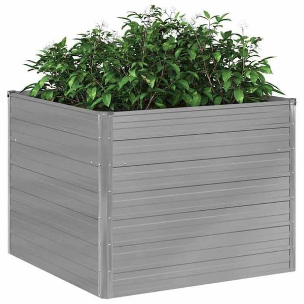 Maison Exclusive - Jardinière 100x100x77 cm Galvaniseret stål Grå