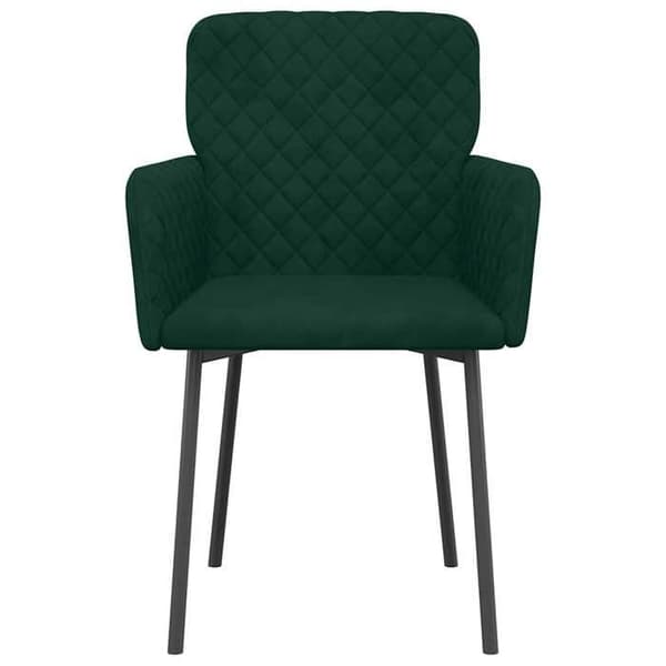 Maison Exclusive - Ruokatuolit 2 kpl Tummanvihreä Sametti