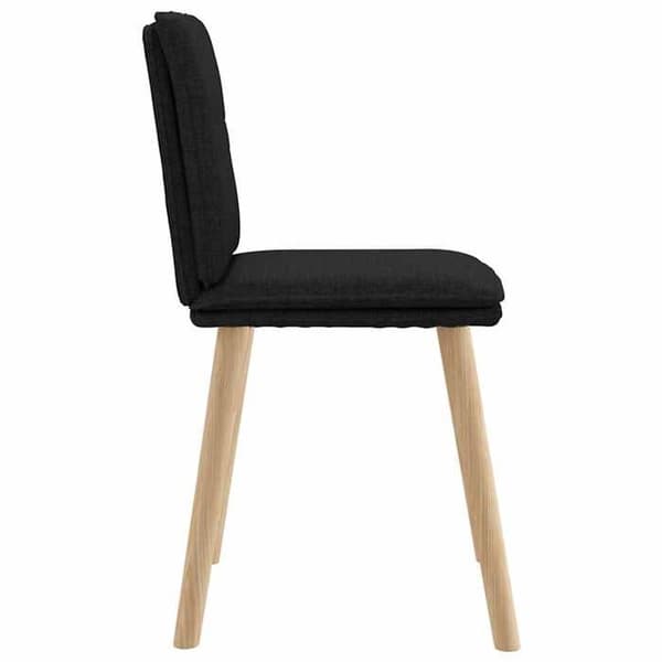 Maison Exclusive - Spisestole sæt af 6 sort stof
