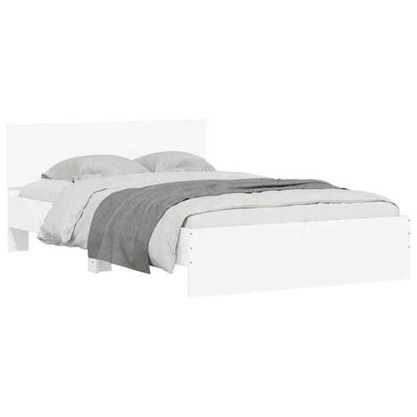 Maison Exclusive - Sängram utan madrass vit 120x200 cm