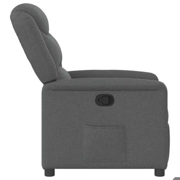 Maison Exclusive - Grått tyg reclinerfåtölj