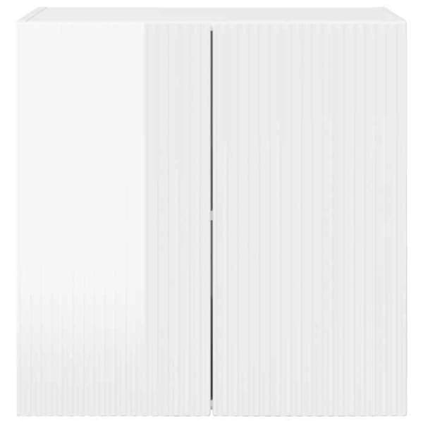 Maison Exclusive - Väggmonterad TV-möbel 59,5 x 31 x 60 cm Blank vit Vit