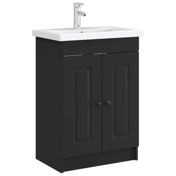 Maison Exclusive - Badeværelse underskab i sort 78,5 x 37,5 x 81 cm