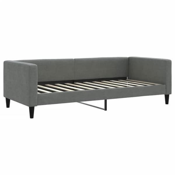 Maison Exclusive - Päivävuode, jossa on alavuode ilman patjaa, tummanharmaa 90x200 cm