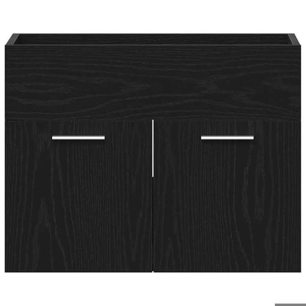 Maison Exclusive - Badeværelses underskabs møbel i sort eg 60 x 38,5 x 46 cm ingeniørtræ