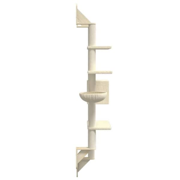 Seinäkiipeilypuu - Exclusive-koti - Kermansävy - Luonnonsisal - 180 cm Grädde