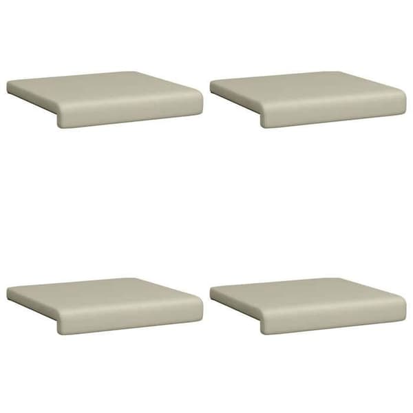 Maison Exclusive - Bänkdyna 4 st Texturerad Sammet Sand Djup 35 cm
