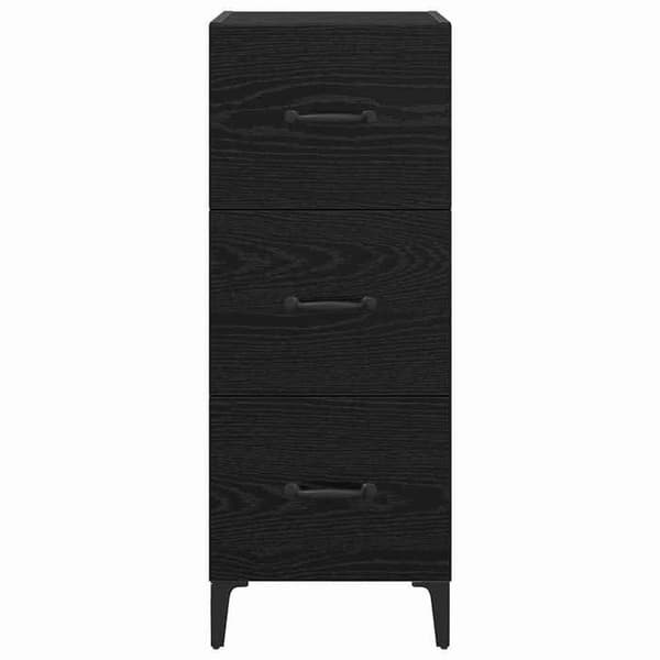 Maison Exclusive - Buffet Sort eg 34,5 x 34 x 90 cm Ingeniørtræ