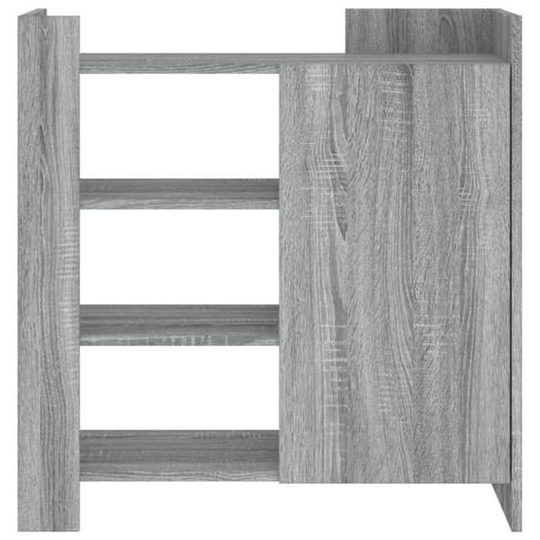 Buffet - EKSKLUSIVT HUS - Buffet Sonoma grå 73,5x35x75 cm - Ingeniørtræ - 1 dør - Vendbare paneler Sonoma grå