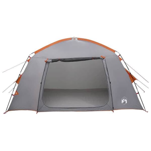 Maison Exclusive - Telt Hytte 4 personer Grå og orange Polyester