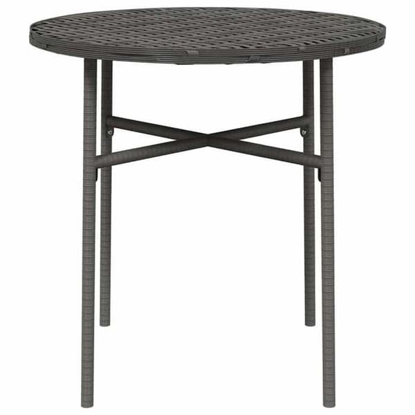 Maison Exclusive - Harmaa teepöytä 45 cm punottua hartsi