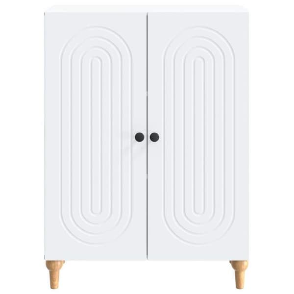 Buffet - EKSKLUSIVT HUS - 66 x 34,5 x 90 cm - Ingeniørtræ - Hvid - Moderne Vit