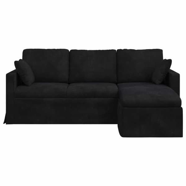 Maison Exclusive - Musta Sohva 198 x 134 x 80 cm Sametti