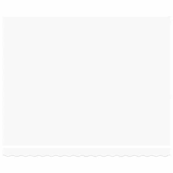 Maison Exclusive - Manuell markis 4 x 3 m Vit 100 % polyester Vit