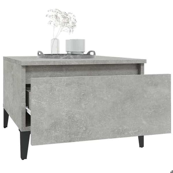 Maison Exclusive - 2 stk. sideborde Grå beton 50x46x35 cm Ingeniørtræ