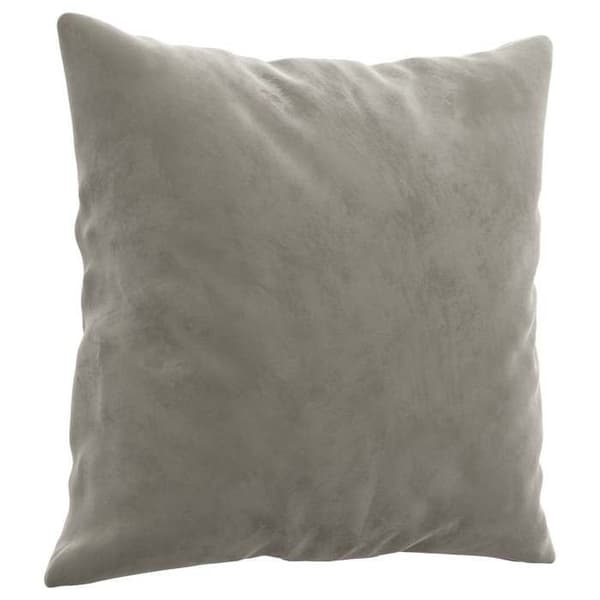 Maison Exclusive - Dekorativa kuddar set om 2 Ljusgrå 40x40 cm Sammet