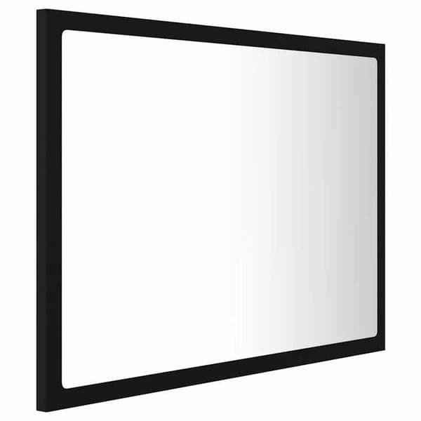 Maison Exclusive - Badeværelses LED-spejl Sort 60x8,5x37 cm Akryl