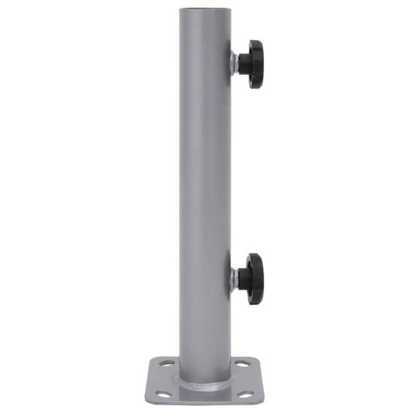 Maison Exclusive - Parasolbas för mast Ø32/34/38 mm silverfärgad stål Silver