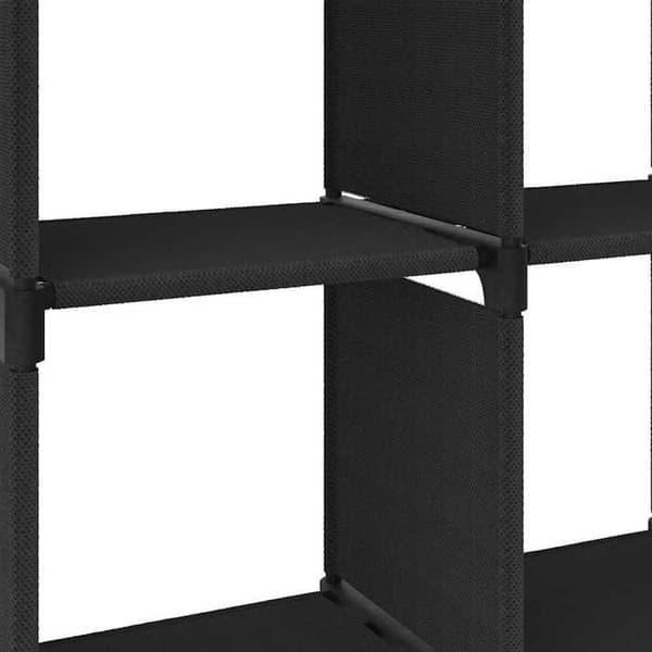 Maison Exclusive - Displayhylde 6 kuber Sort 103x30x72,5 cm Stof