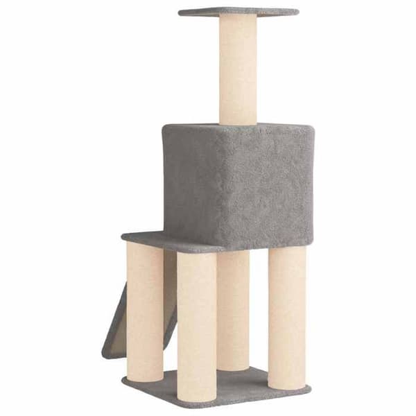 Maison Exclusive - Katte træ med sisal kløepæle Lys grå 146 cm