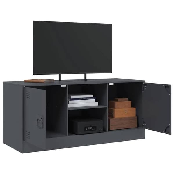 Maison Exclusive - TV-möbel antracit 99x39x44 cm stål