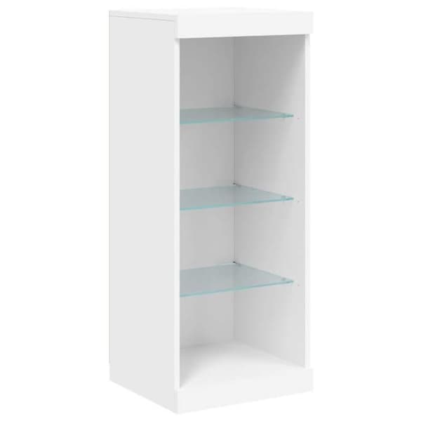 Maison Exclusive - Buffet med hvide LED-lys 41x37x100 cm