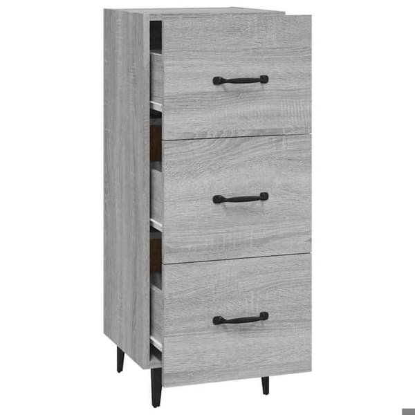 Maison Exclusive - Buffet Sonoma grå 34,5x34x90 cm Ingenjörsträ