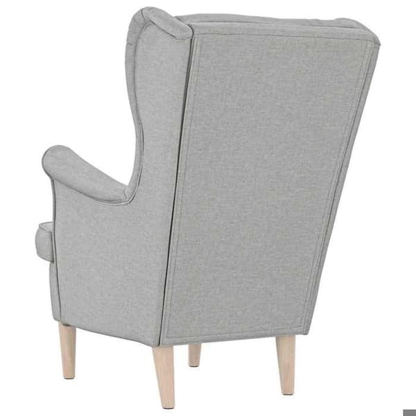 Stol - EKSKLUSIV HUS - Grå sky - 100% polyester stof - Blødt polstring - 74x84x100 cm Molngrå