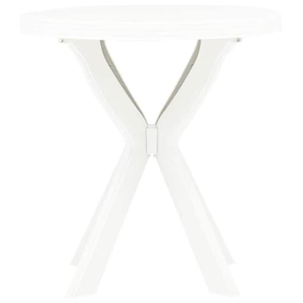Maison Exclusive - Bistrobord Vit Ø70 cm Plast