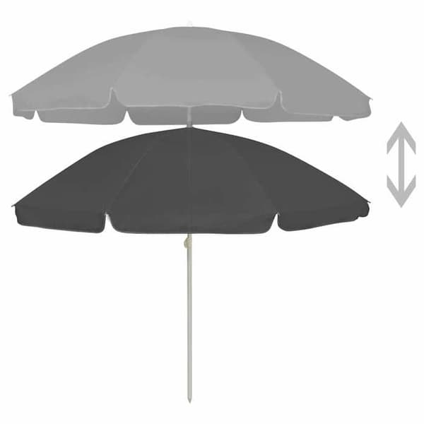Maison Exclusive - Antrasiitti 240 cm rantalautas antracit