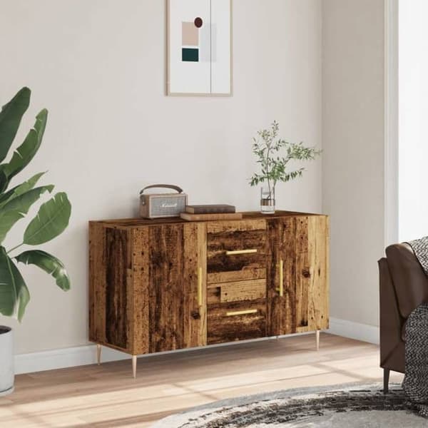 Maison Exclusive - Buffé gammalt trä 100x36x60 cm ingenjörsträ