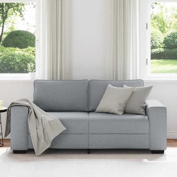 Maison Exclusive - 2-personers sofa i lys grå 180x77x82 cm stof