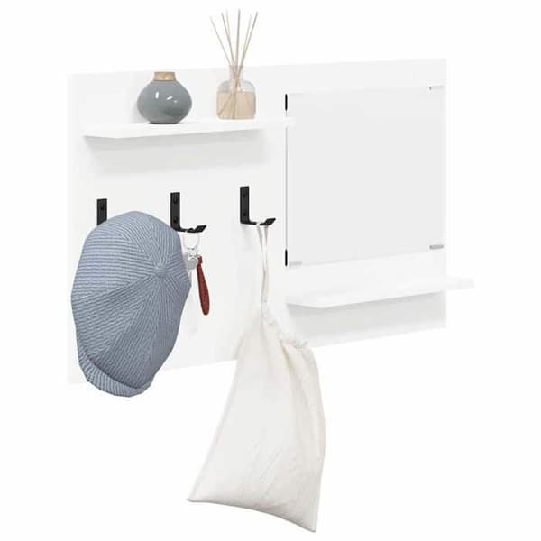 Maison Exclusive - Väggmonterad klädhängare Vit 90 x 10 x 50 cm Vit