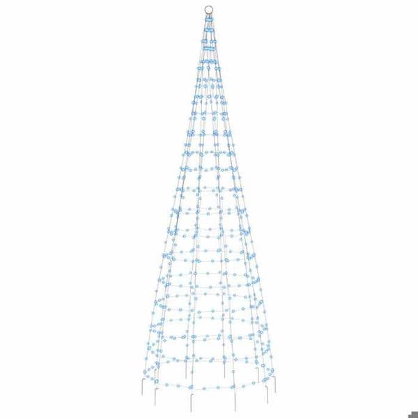 LED-juletræ - EKSKLUSIV HUS - 550 LED - Blå - 300 cm - 8 lys effekter Blå
