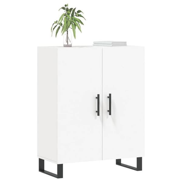 Maison Exclusive - Vit buffé 69,5x34x90 cm ingenjörsträ
