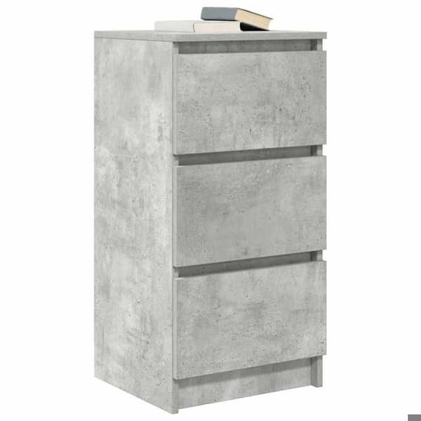 Maison Exclusive - Buffet grå beton 37,5x35x76 cm ingeniørtræ