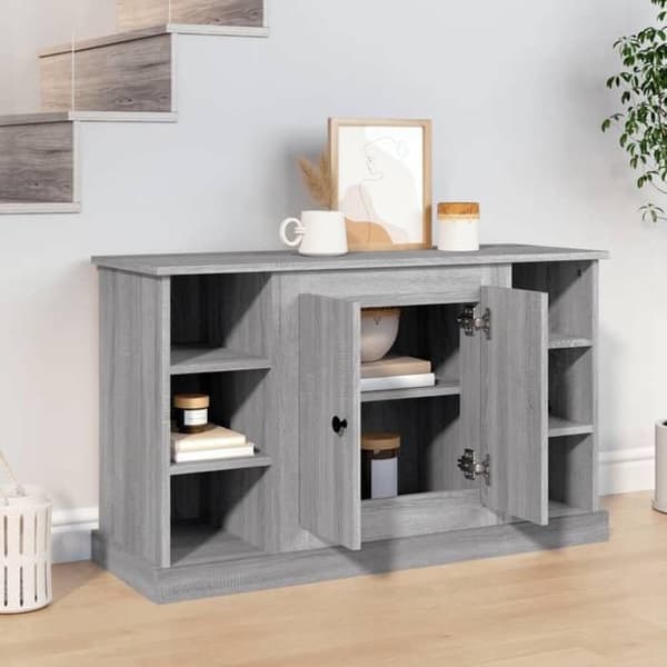 Maison Exclusive - Buffet Sonoma harmaa 100x35,5x60 cm Tekninen puu Grå
