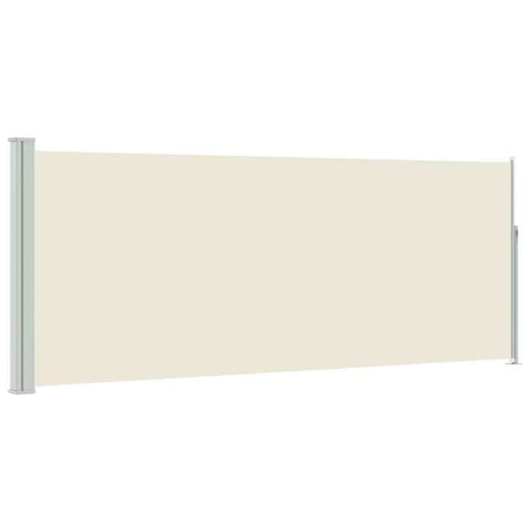 Maison Exclusive - Retractable side awning 117x314 cm Off-white