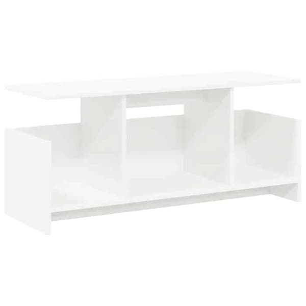 TV-möbel - EXKLUSIV HEM - 102 x 35 x 45 cm - Vit - Ingenjörsträ - Nutida Vit