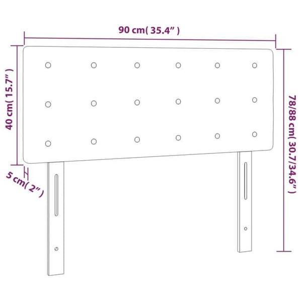 Maison Exclusive - LED-pääty, vaaleanpunainen 90x5x78/88 cm sametti rosa