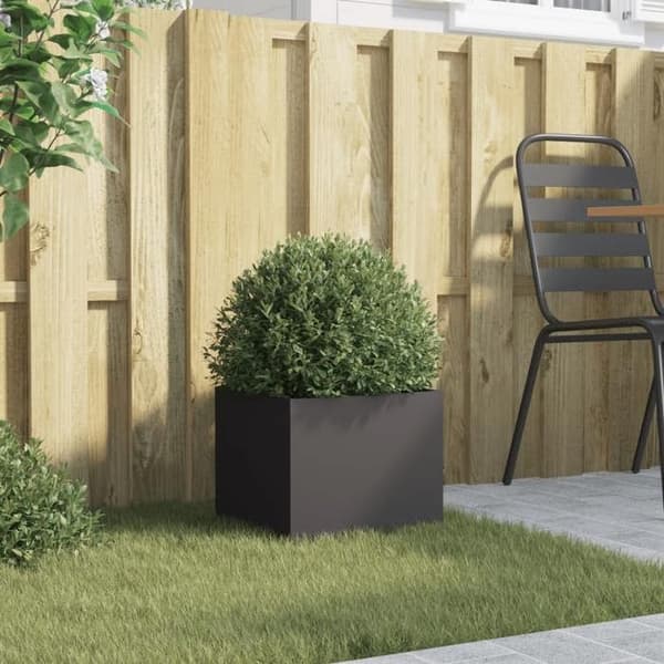 Maison Exclusive - Svart kruka 32x30x29 cm stål
