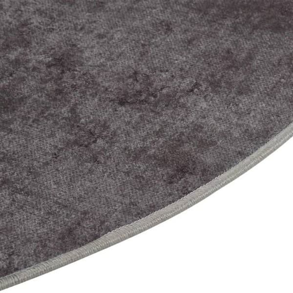 Pyöreä matto - Maison Exclusive - Harmaa - Ø 200 cm - 100% polyesteriveluuri grå