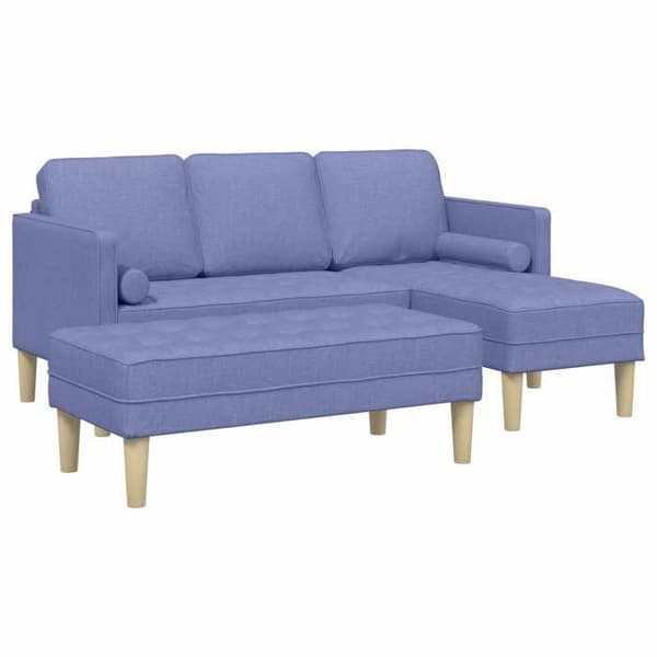 Maison Exclusive - 2 kpl sohvasetti, sininen denim, polyesteri denim blå